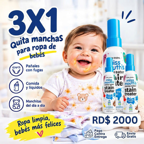 Quita manchas Miss Mouth's Messy Eater Spray.